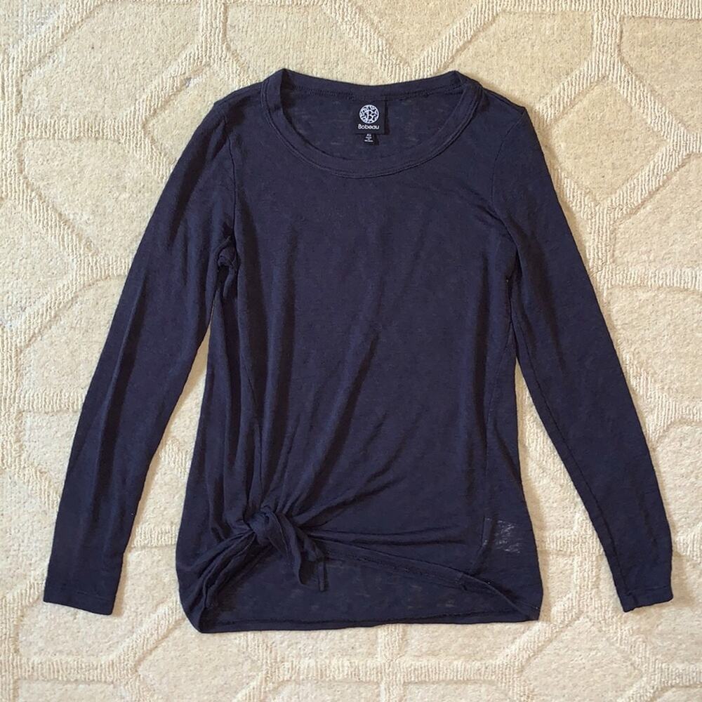 Semi-sheer black shirt‎
